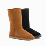 Ugg Boots Genuine Australian Sheepskin Unisex Long Classic Suede (Unisex Cow Suede)