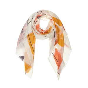 australian wool print wool scarf