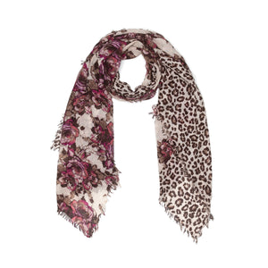 australian wool print wool scarf