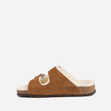 UGG Aussie Shearling Buckled Sandals