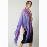 merino wool tie dye wool scarf