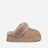 Ugg Coquette Platform Slipper (Elastic Logo & Wool Strap) (Detachable Feature)