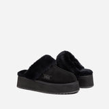 Ugg Platform Slipper (Elastic Logo & Wool Strap) 4.5cm ( Detachable Feature)閿涘湹ater Resistant閿