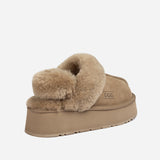 Ugg Platform Slipper (Elastic Logo & Wool Strap) 4.5cm ( Detachable Feature)閿涘湹ater Resistant閿