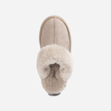 Ugg Platform Slipper (Elastic Logo & Wool Strap) 4.5cm ( Detachable Feature)閿涘湹ater Resistant閿