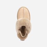 Ugg Platform Slipper (Elastic Logo & Wool Strap) 4.5cm ( Detachable Feature)閿涘湹ater Resistant閿