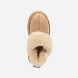 Ugg Platform Slipper (Elastic Logo & Wool Strap) 4.5cm ( Detachable Feature)閿涘湹ater Resistant閿