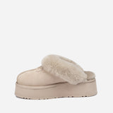 Ugg Coquette Platform Slipper (Elastic Logo & Wool Strap) (Detachable Feature)